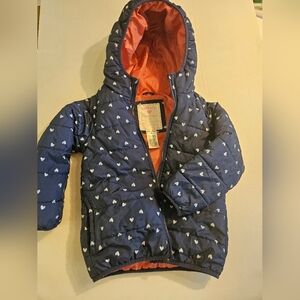 Carter's Blue Hooded Puffer Jacket
